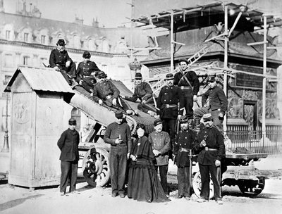 Troops of the Paris Commune in the Place Vendôme, 1871 by French Photographer